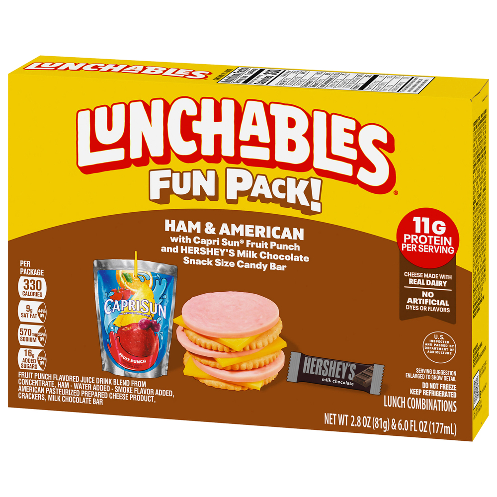 Lunchables Ham & American Lunch Combinations Fun Pack!