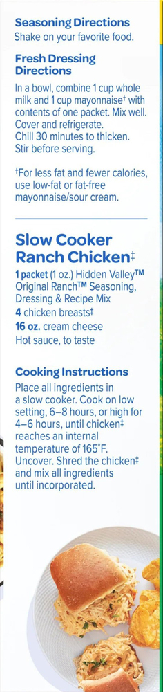 Hidden Valley The Original Ranch Seasoning Dressing & Recipe Mix