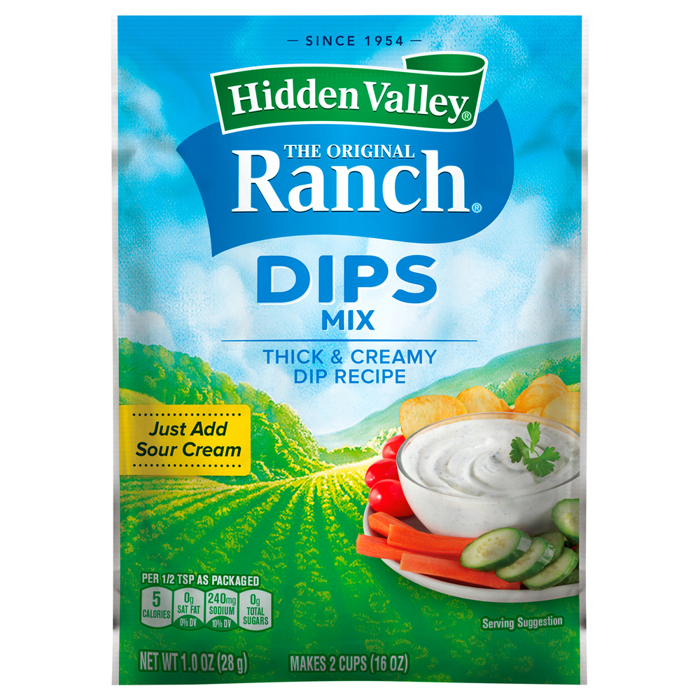hidden valley ranch dressing mix with sour cream Hidden Valley Original Ranch Dips Mix Same-Day Delivery