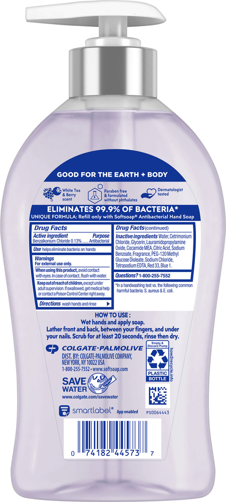 Softsoap Hand Soap, Antibacterial, White Tea & Berry