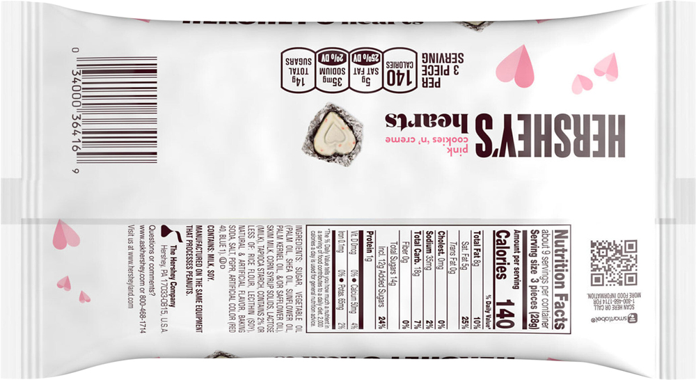 Hershey's Pink Cookies 'n' Creme Hearts