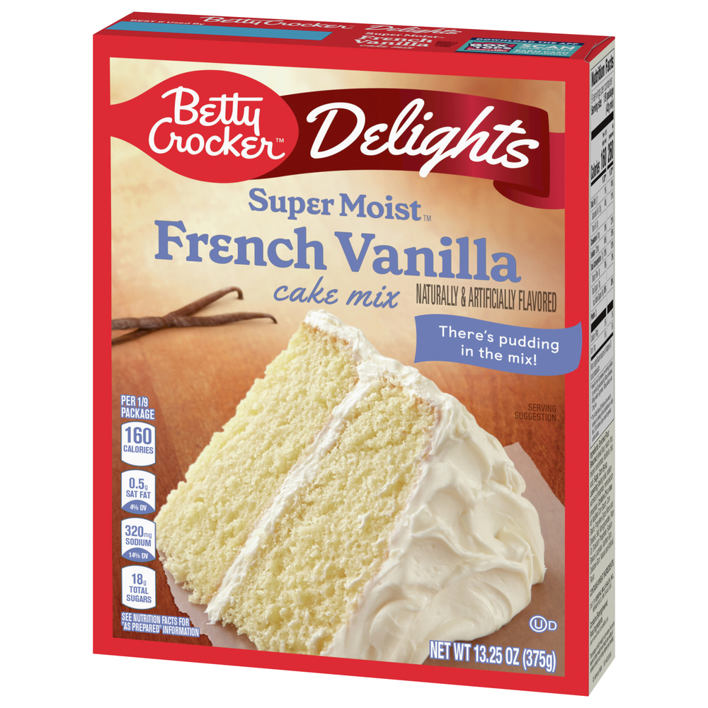 Betty Crocker Super Moist Cake Mix, French Vanilla, Delights
