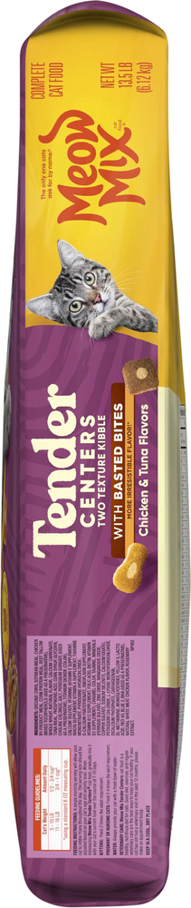 Meow Mix Tender Centers Cat Food, with Basted Bites, Chicken