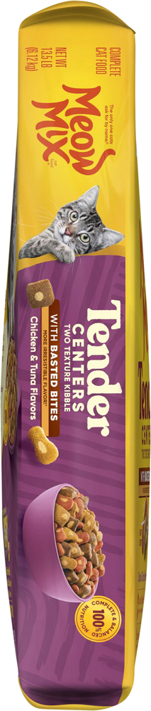 Meow Mix Tender Centers Cat Food, with Basted Bites, Chicken