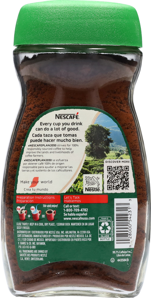 Nescafe Clasico Instant Decaffeinated Dark Roast Coffee