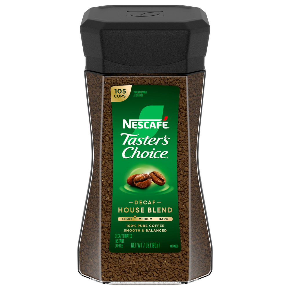 Nescafe Taster's Choice Instant Coffee, House Blend, Decaf