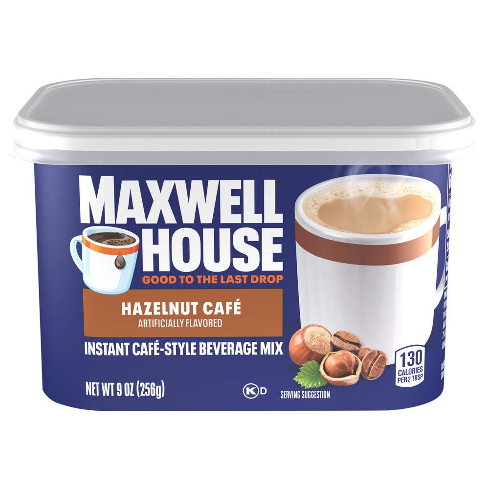 Maxwell House Instant Cafe-Style Hazelnut Cafe Beverage Mix