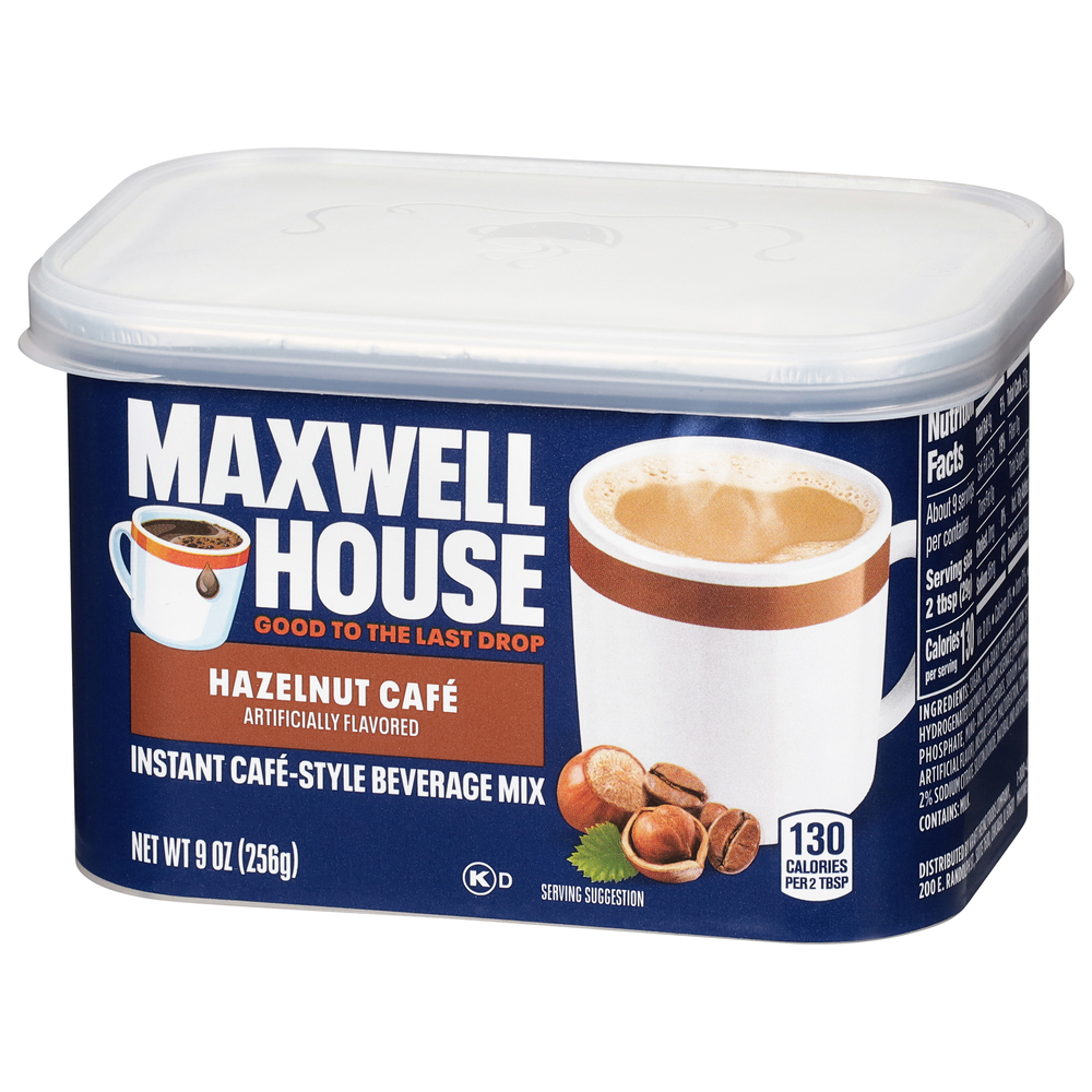 Maxwell House Instant Cafe-Style Hazelnut Cafe Beverage Mix