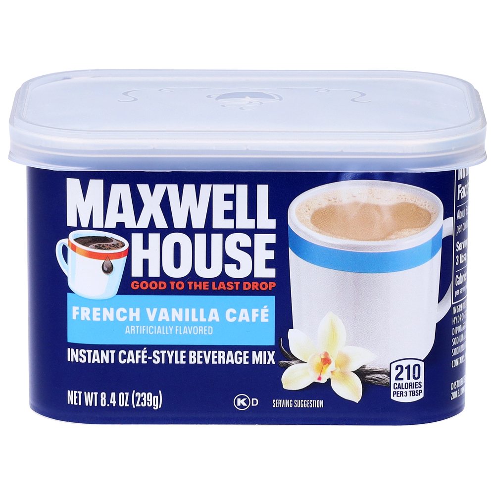 Maxwell House Instant Cafe-Style French Vanilla Cafe Beverage Mix