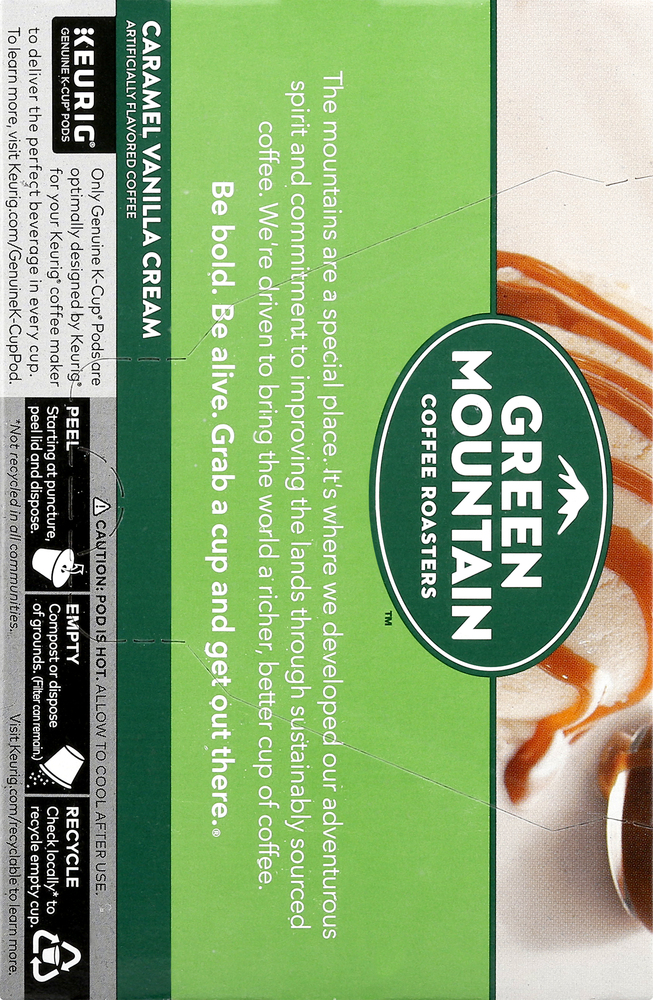Green Mountain Coffee, Caramel Vanilla Cream, K-Cup Pods