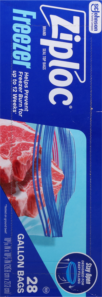Ziploc Freezer Gallon Seal Top Bags - Thumbnail 3