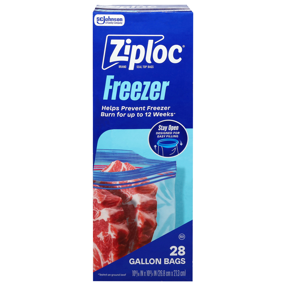Ziploc Freezer Gallon Seal Top Bags - Thumbnail 2