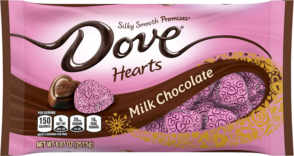Dove Silky Smooth Promises Milk Chocolate, Hearts