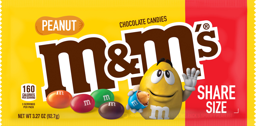 M&M's Chocolate Candies, Peanut, Share Size