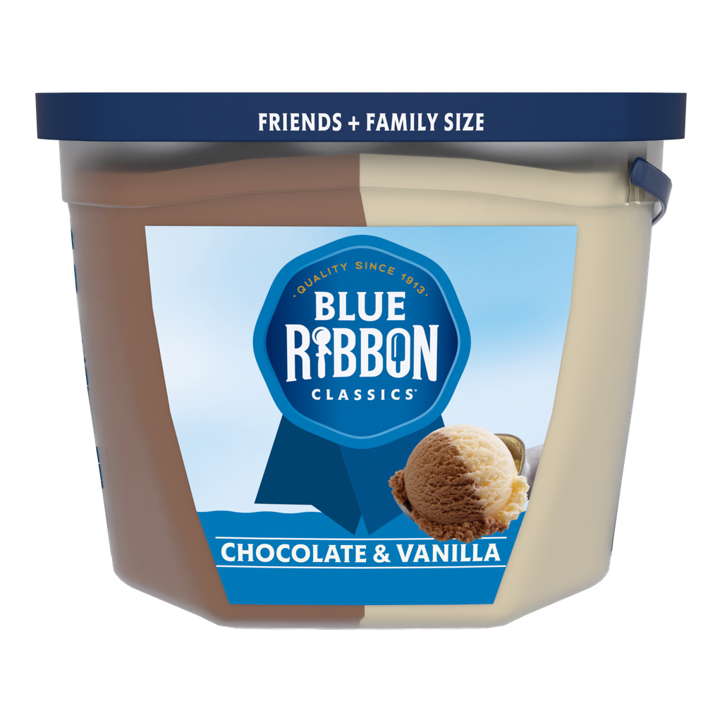 Blue Ribbon Classics Frozen Dairy Dessert, Chocolate & Vanilla