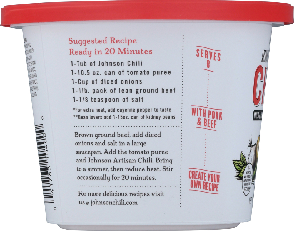 新品 LP　chilldspot　INGREDIENTS J.W. Johnson Artisan Starter Mix for Chili, Mild & Tasty