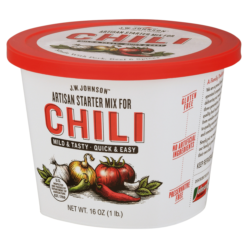 J.W. Johnson Artisan Starter Mix for Chili, Mild & Tasty