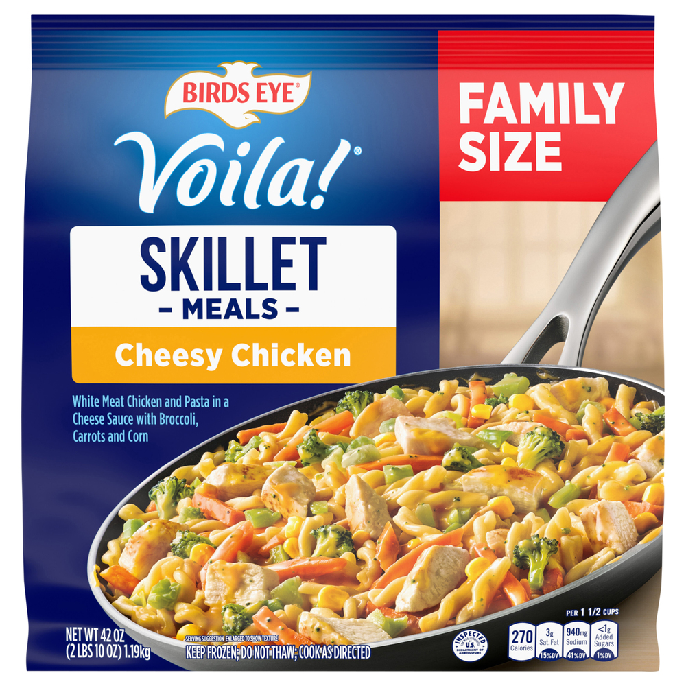 GFチキン10*1◯● Blue moon1ページ●◯ Birds Eye Voila! Voila! Family Size Cheesy Chicken Frozen Meal