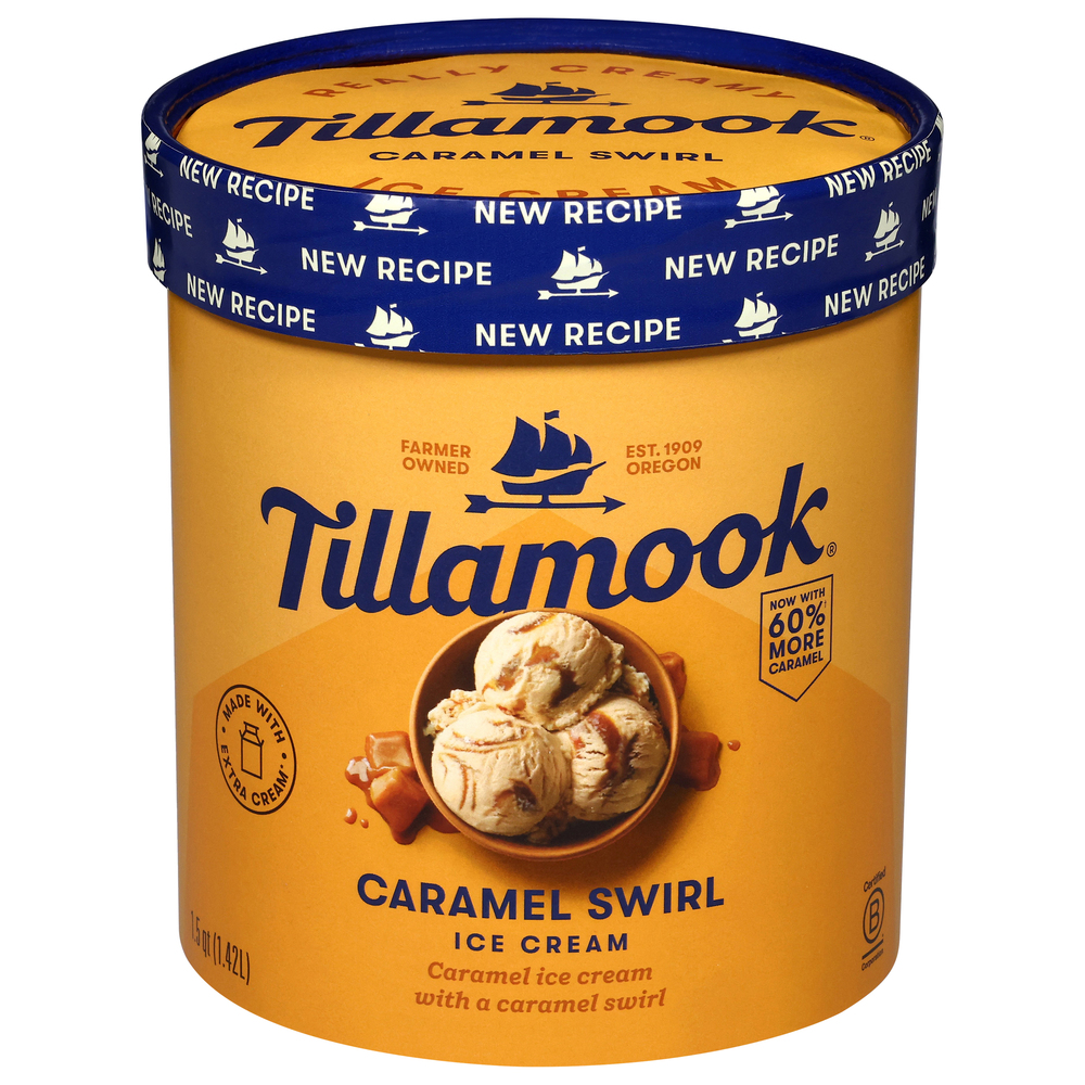 Tillamook Caramel Swirl Ice Cream