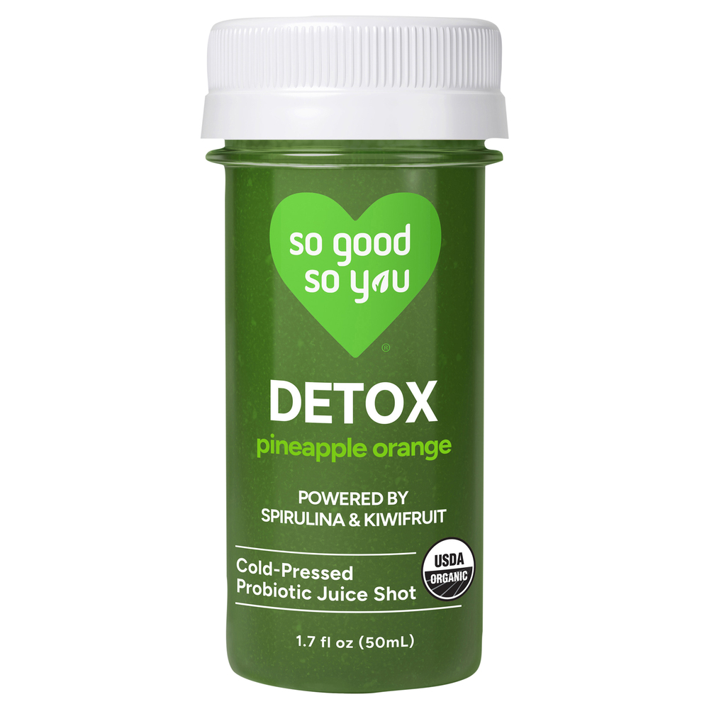 So Good So You Detox Cold-Pressed Pineapple Orange Probiotic Juice