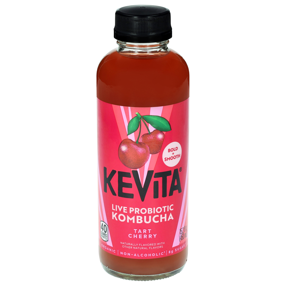 KeVita Bold + Smooth Live Probiotic Tart Cherry Kombucha