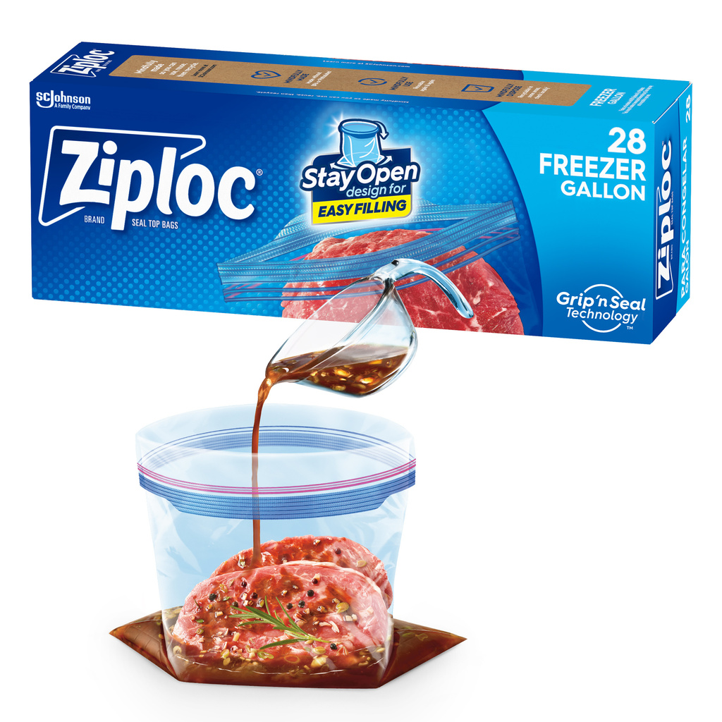 Ziploc Freezer Gallon Seal Top Bags