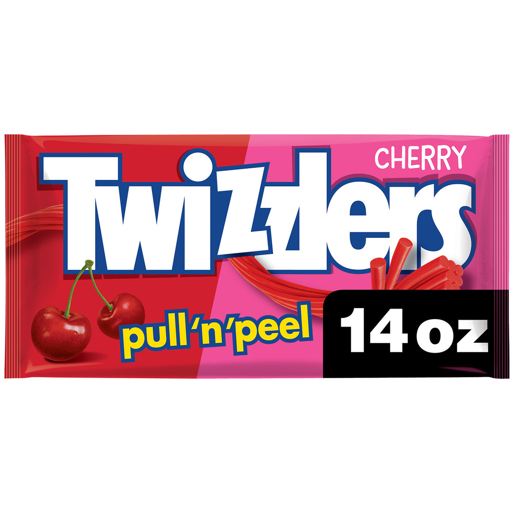 Twizzlers Candy, Cherry, Low Fat, Pull 'N' Peel