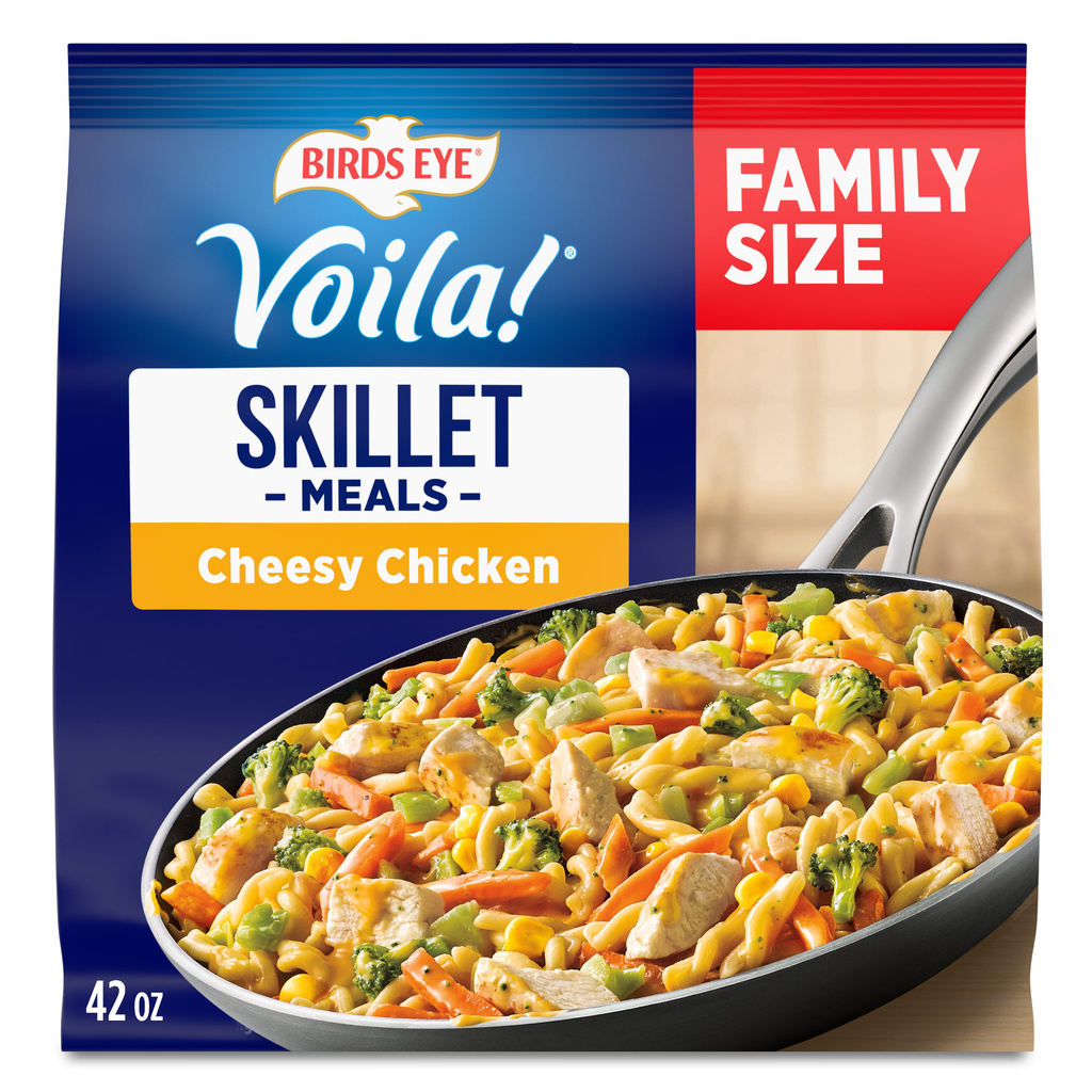 GFチキン10*2◯● Blue moon1ページ●◯ Birds Eye Voila! Voila! Family Size Cheesy Chicken Frozen Meal