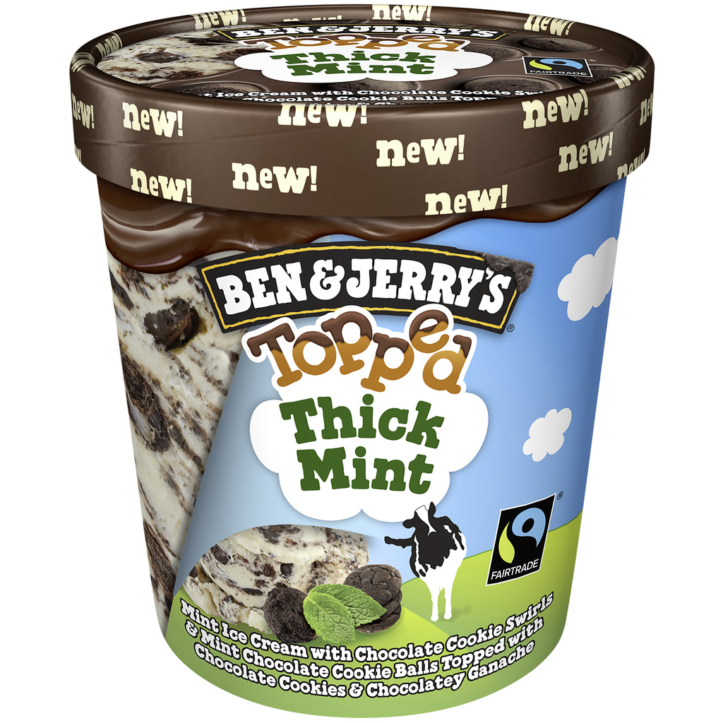 Ben & Jerry's Ice Cream, Thick Mint Topped