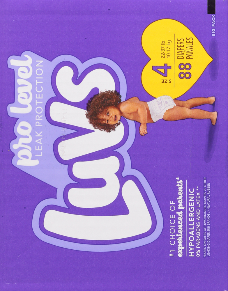 Luvs Size 4 Big Pack