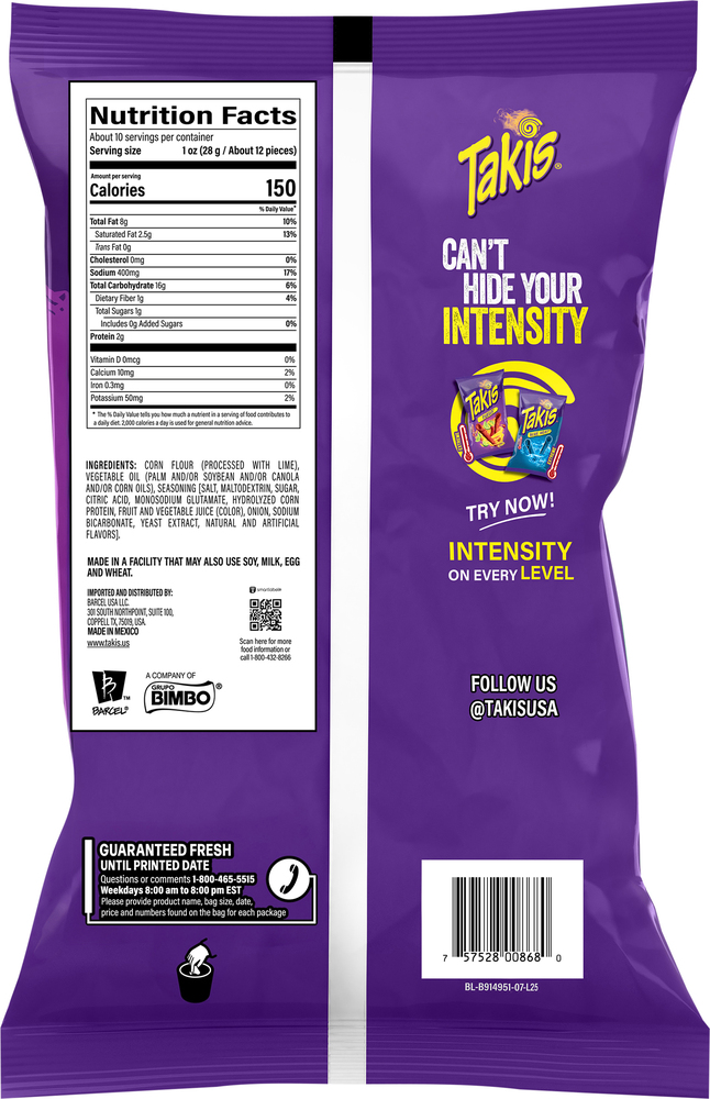 Takis Extreme Fuego Tortilla Chips