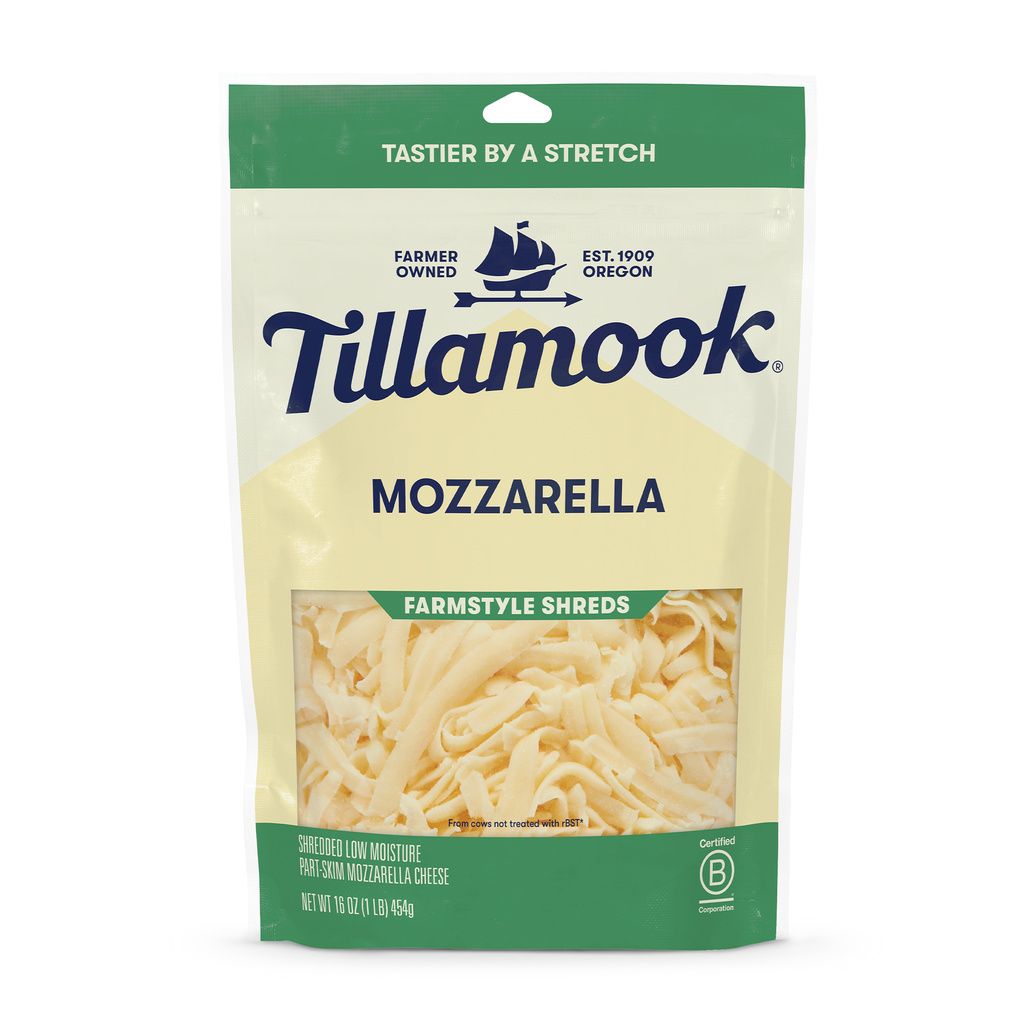 Tillamook Farmstyle Shreds Mozzarella Cheese