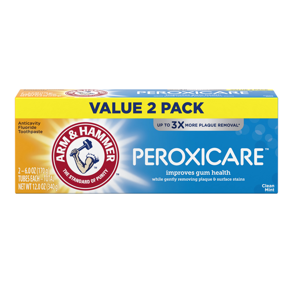 Arm & Hammer Peroxicare Toothpaste, Fluoride, Anticavity, Clean