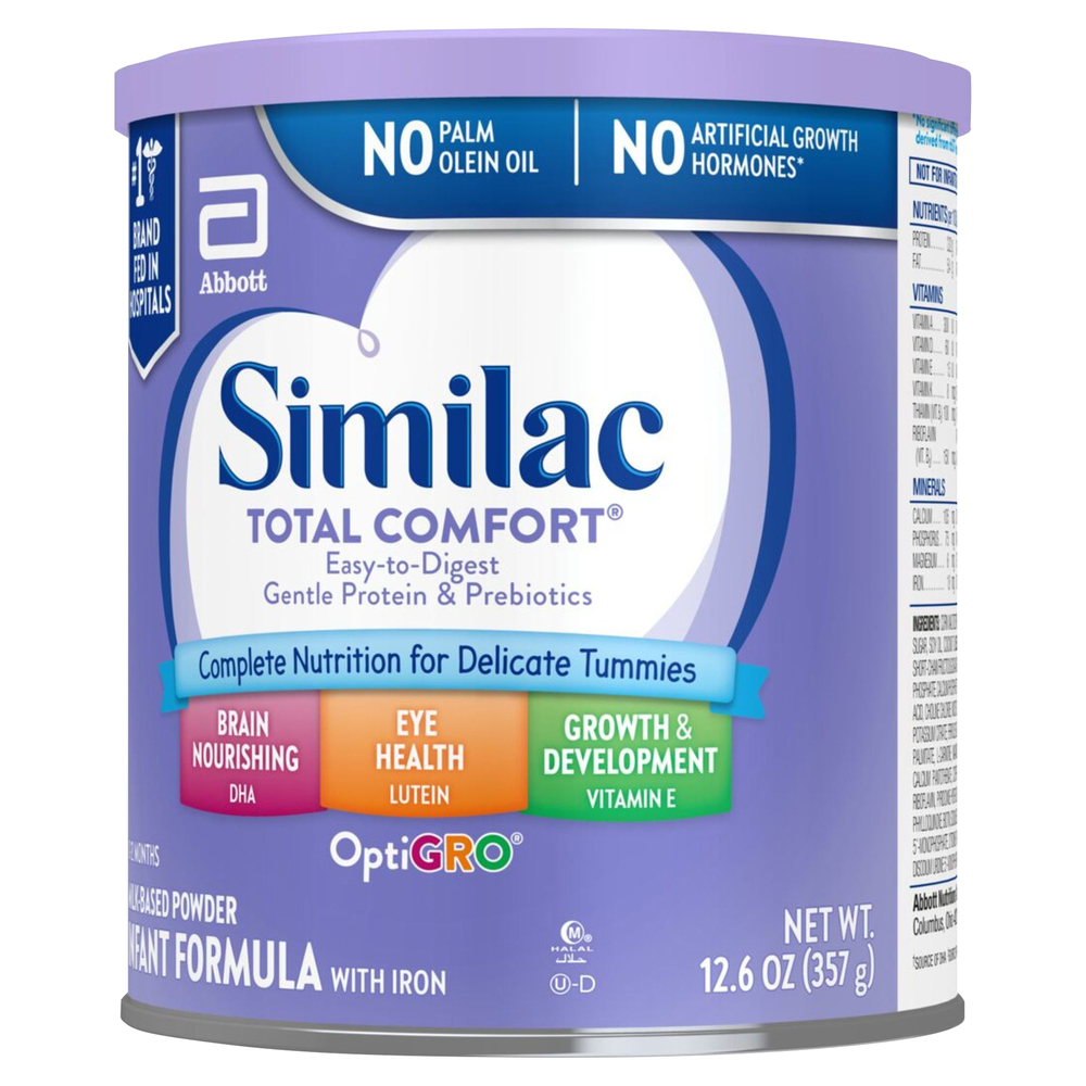 Similac Total Comfort Infant Formula, Milk-Based Powder, OptiGro