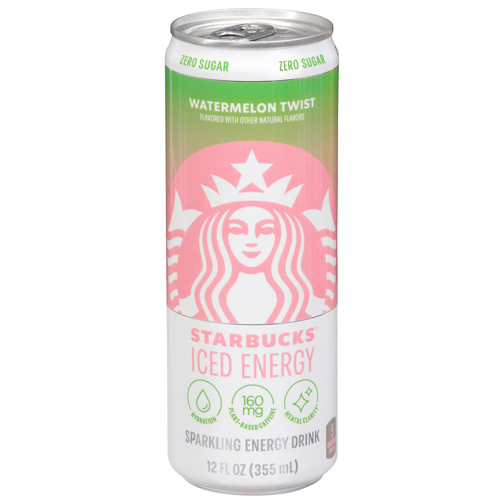 Starbucks Energy Drink, Zero Sugar, Watermelon Twist, Sparkling