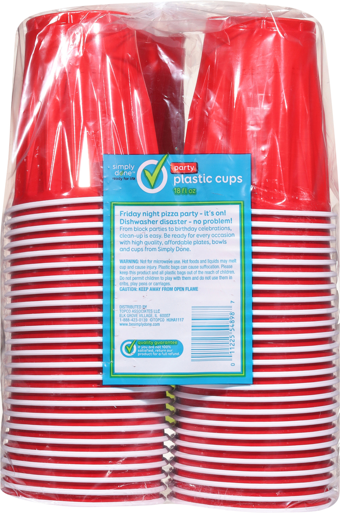 Simply Done Red Cups 18 oz Big Pack