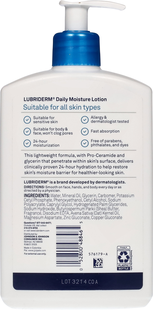 Lubriderm Daily Moisture Lightly Scented Lotion