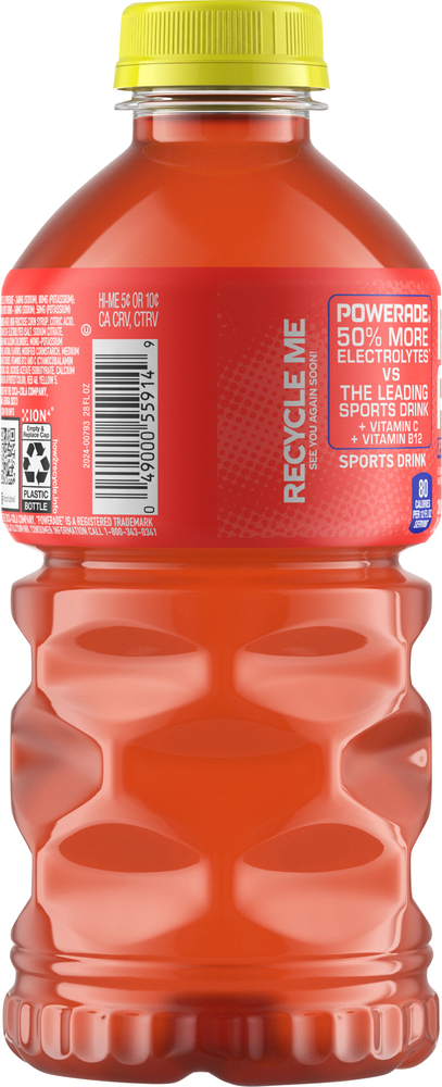 Powerade Xtra Sour Peach Pucker Sports Drink