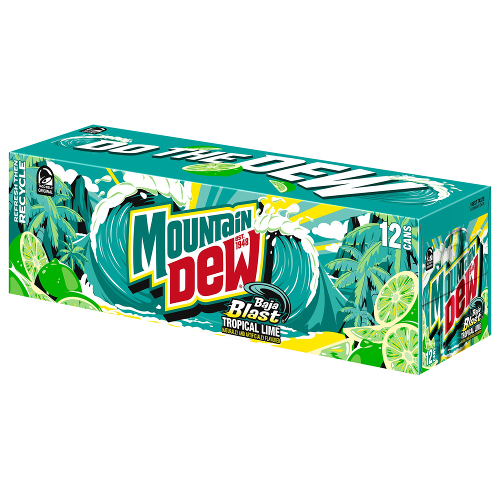Mountain Dew Baja Blast Soda