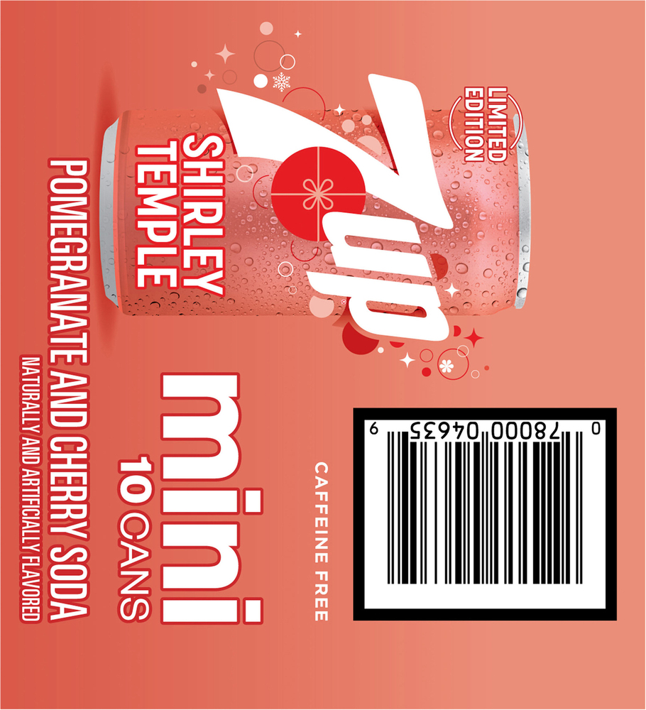 7-UP Caffeine Free Shirley Temple Pomegranate and Cherry Mini Soda
