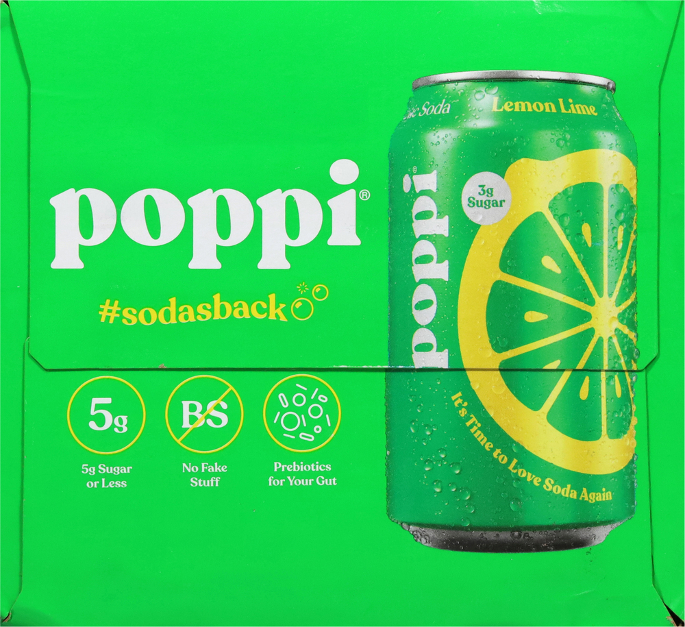 Poppi Lemon Lime Prebiotic Soda