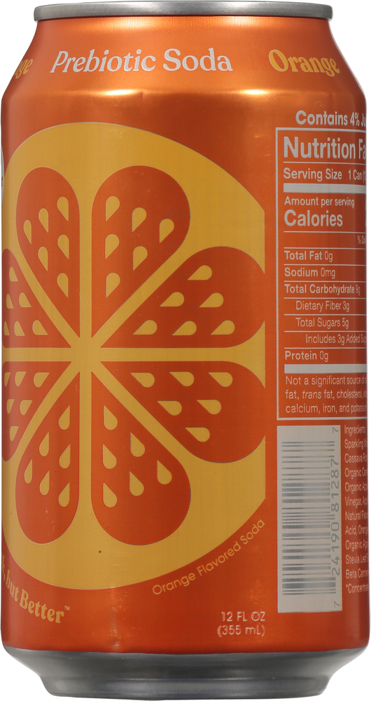 papipupepo Poppi Orange Prebiotic Soda