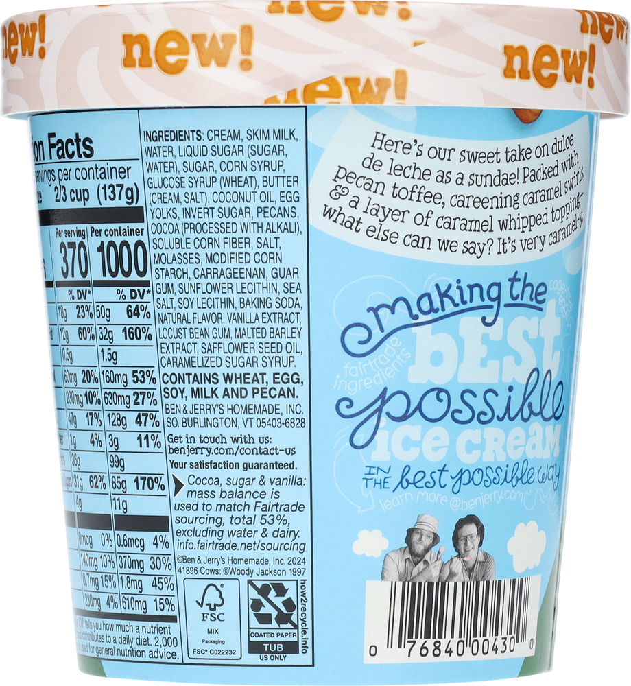 Ben & Jerry's Dulce De-lish! Ice Cream