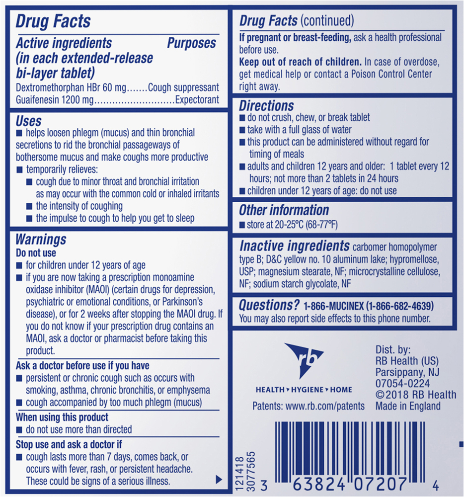 Mucinex DM Extended-Release Bi-Layer Tablets Maximum Strength
