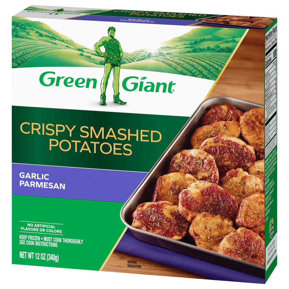 Green Giant Crispy Smashed Garlic Parmesan Potatoes