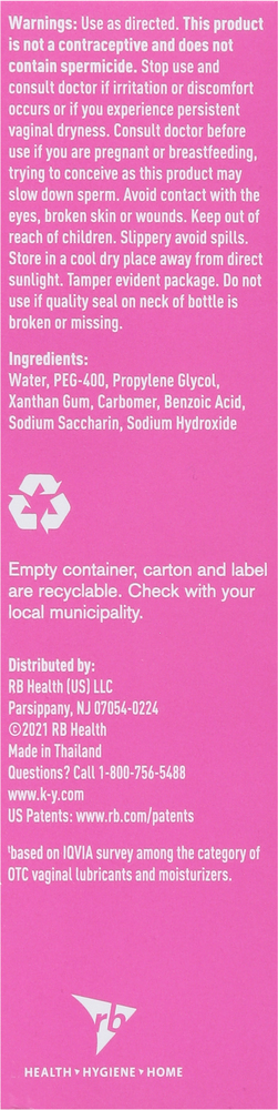 personal lubricant hs code K-Y Personal Lubricant, Smooth, Classic, Liquid main image 0