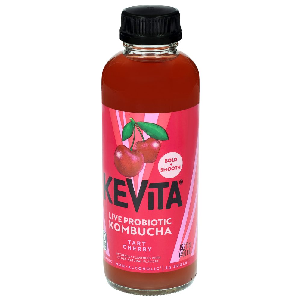 KeVita Bold + Smooth Live Probiotic Tart Cherry Kombucha