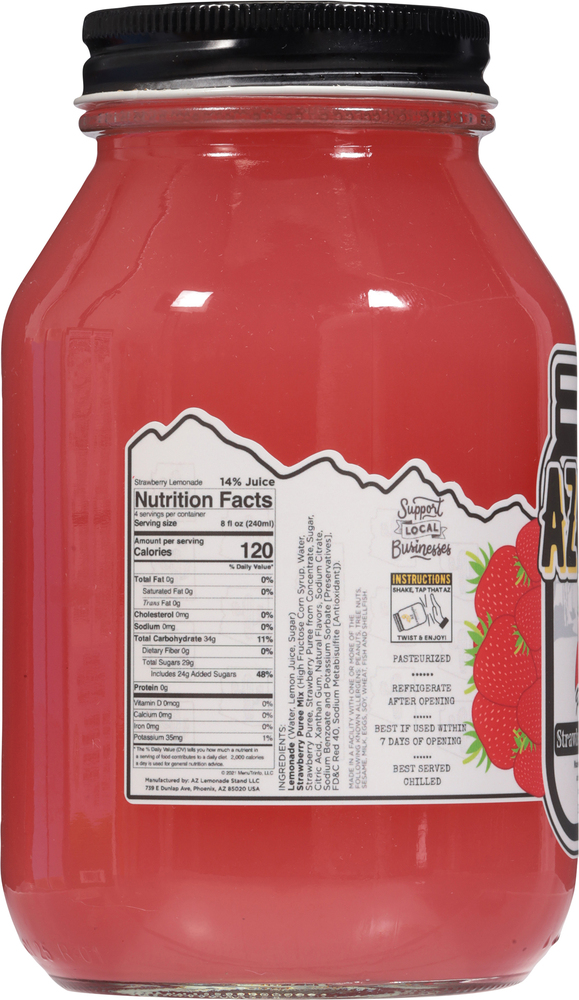 Arizona Tea Strawberry Lemonade Premium Jar