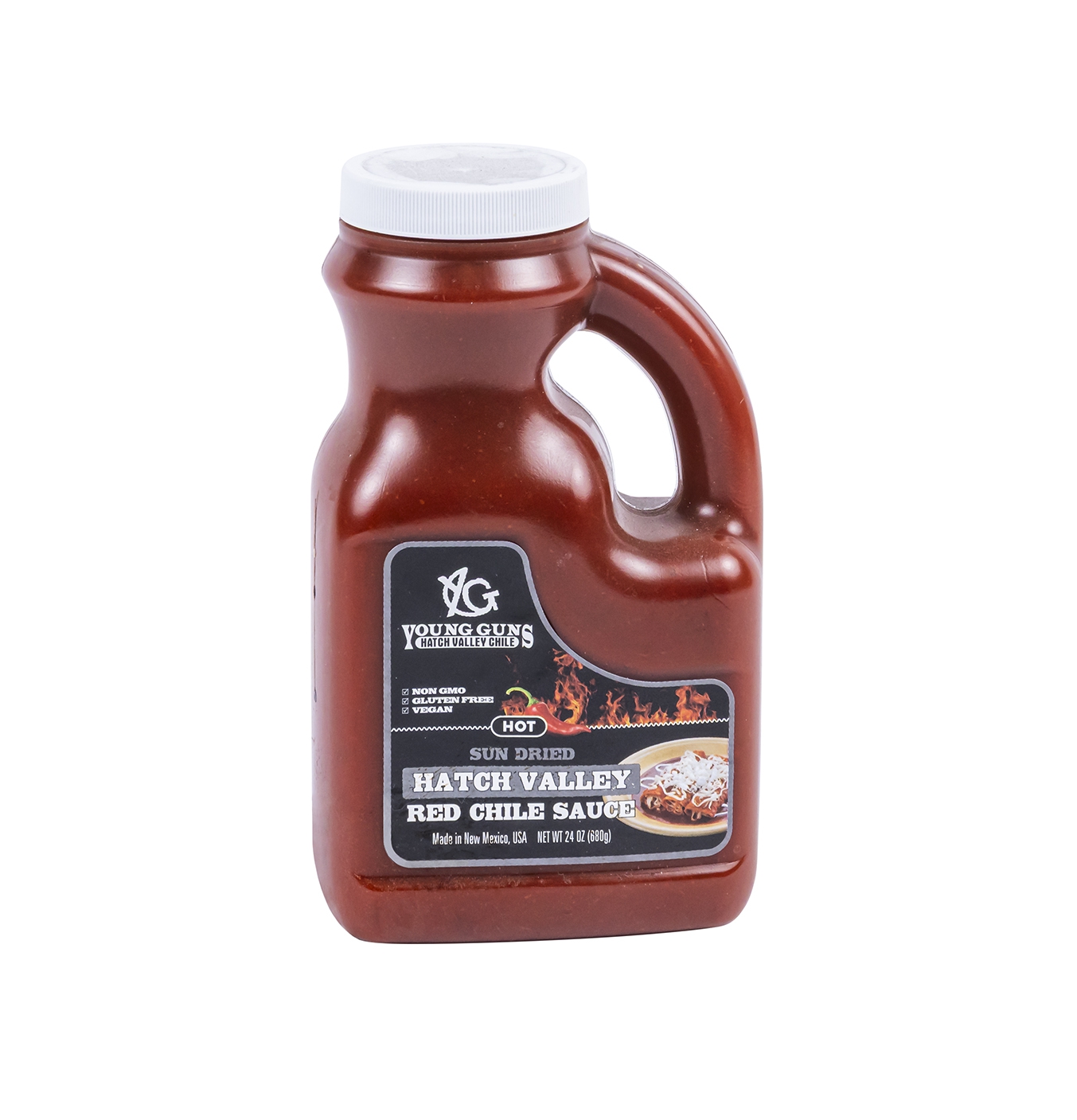 Young Guns Hatch Valley Red Chile Sauce, Frozen