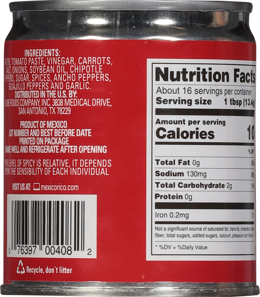 La Costena Medium Chipotle Sauce